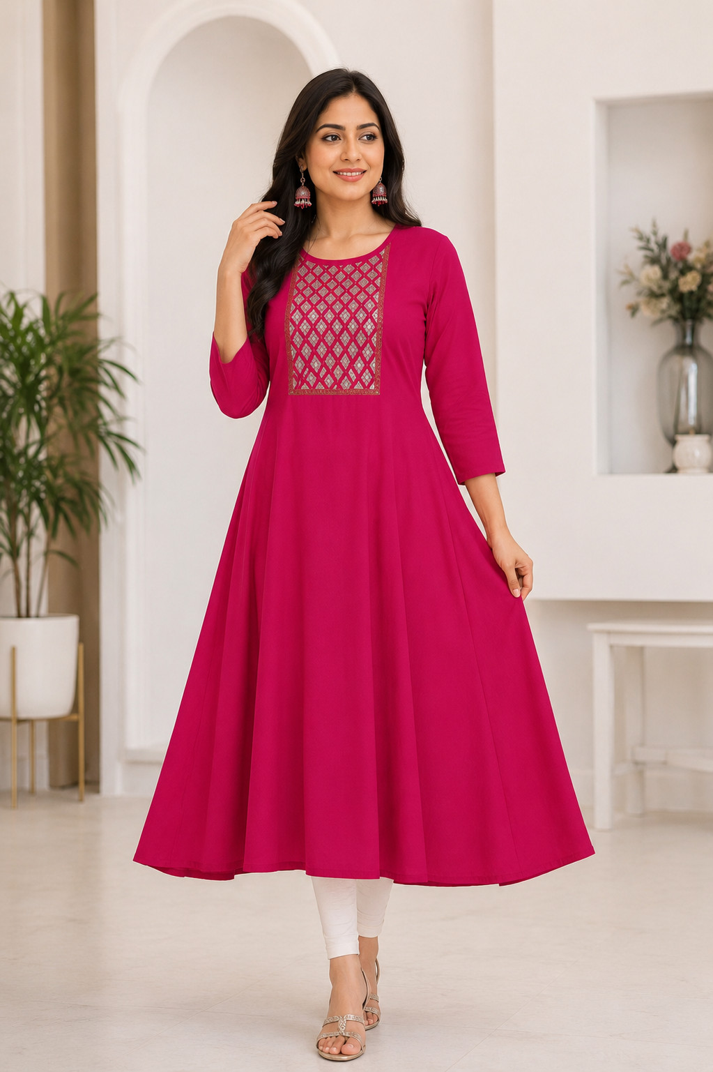 Vichithra Silks Umbrella Top