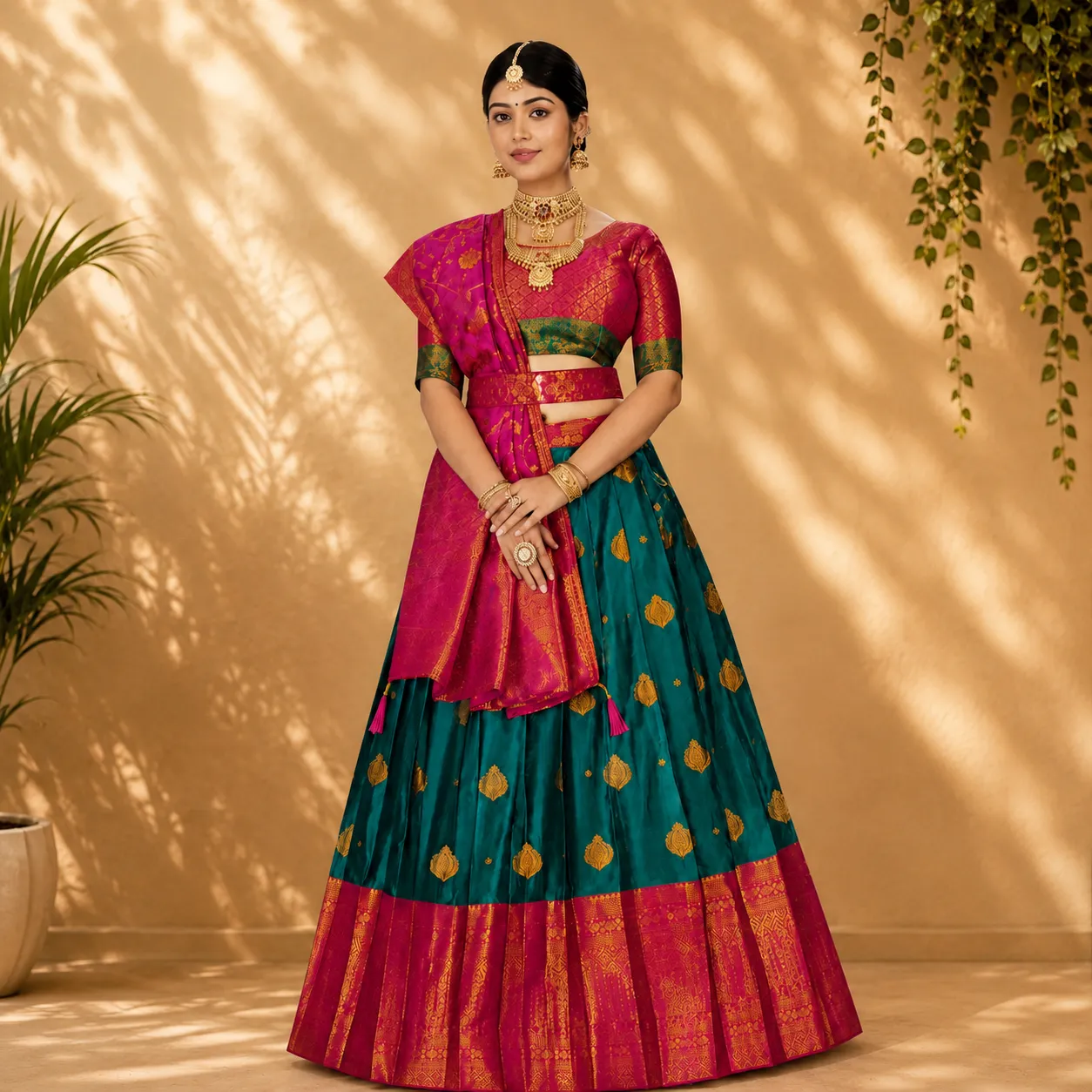 Designer Half Saree