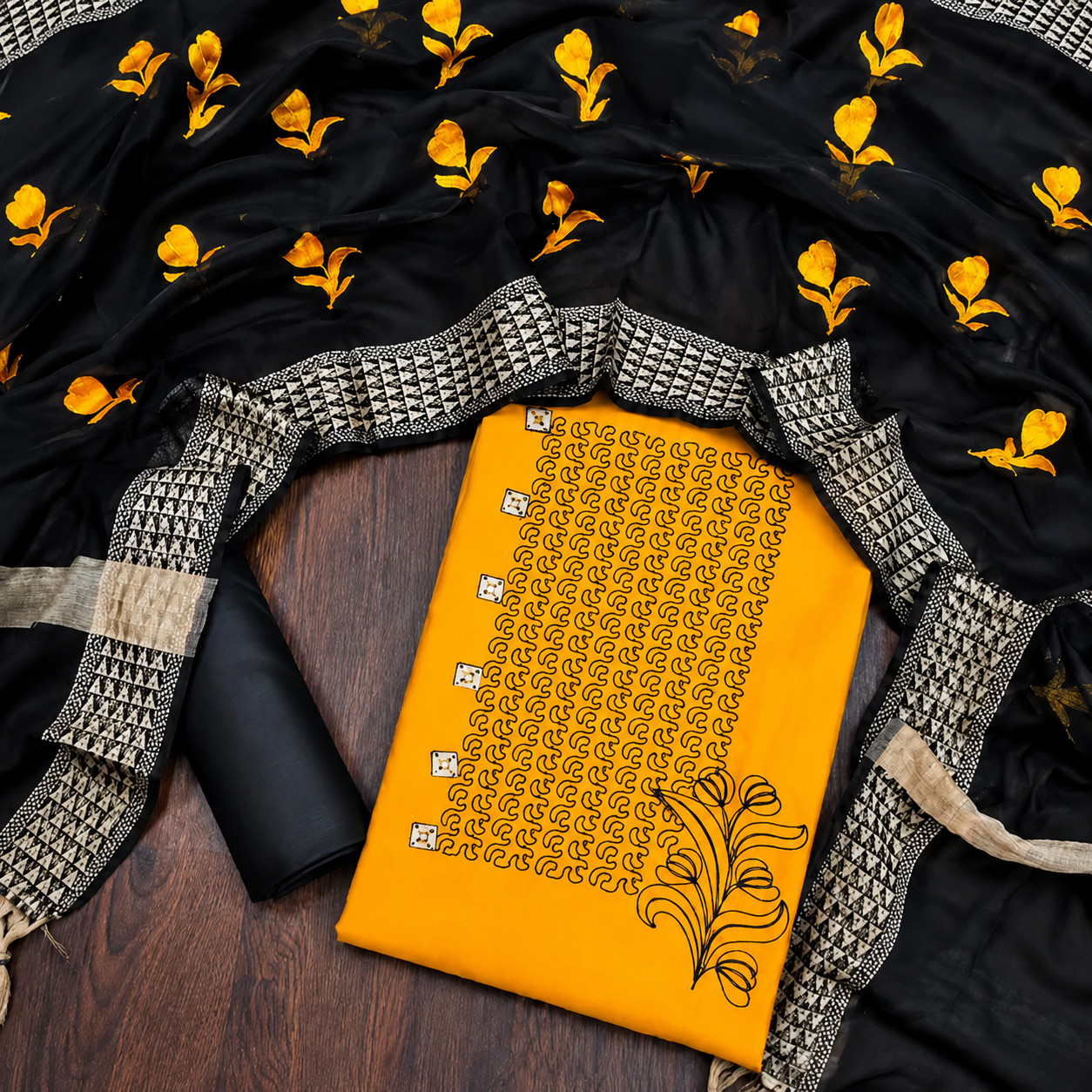 Designer Chudidar Material Set