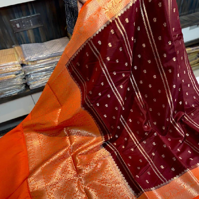 Premium Maroon Soft Silk Saree