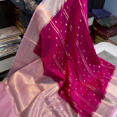 Premium Rani Pink Soft Silk Saree