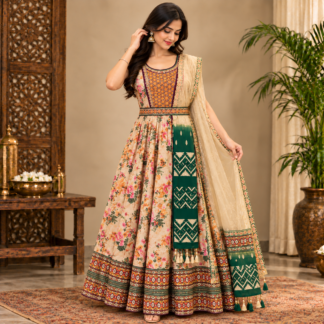 Elegant Indian Anarkali Portrait