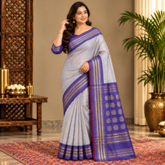 Elegant Silk Saree Portrait