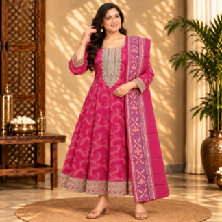 Floral Pattern Magenta